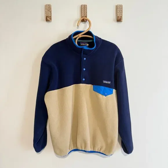 Patagonia Synchilla Snap-T Fleece Pullover Jacket Colorblock - Men's Medium - Picture 2 of 6